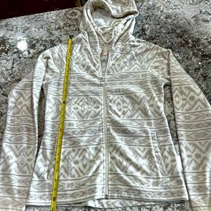 Billabong hooded fleece. Cream/tan color in like new condition